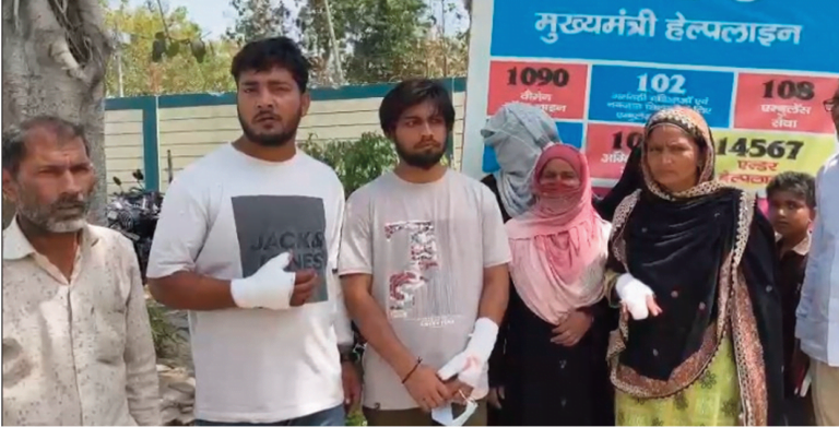 मारपीट में घायलों का ही कर दिया पुलिस ने चालान, एसएसपी से की शिकायत