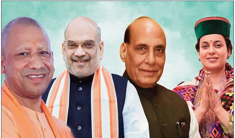 शाह, राजनाथ, योगी की सभाएं और कंगना का रोड शो