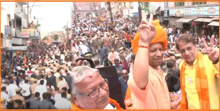 Yogi's road show in Meerut filled BJP workers with energy