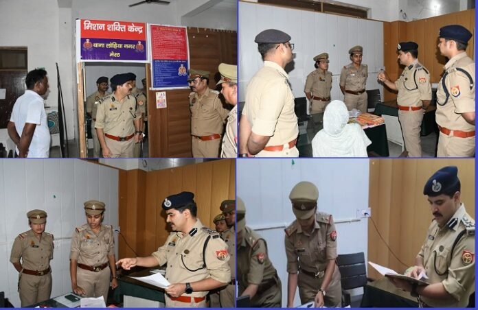 डीआईजी रेंज मेरठ ने जनपद मेरठ के थाना लोहियानगर पर शनिवार को मिशन शक्ति केन्द्र का निरीक्षण किया।