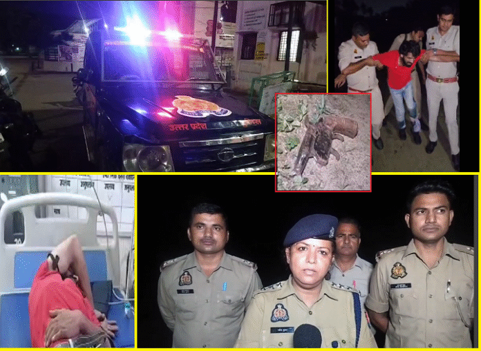 Criminal Sijju alias Shahzad injured in encounter with Sadar Bazaar police station सदर बाजार थाना पुलिस की मुठभेड़ में बदमाश सिज्जू उर्फ शहजाद घायल