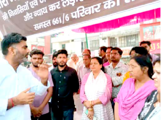 SP MLA Atul Pradhan reached to meet the protesting traders