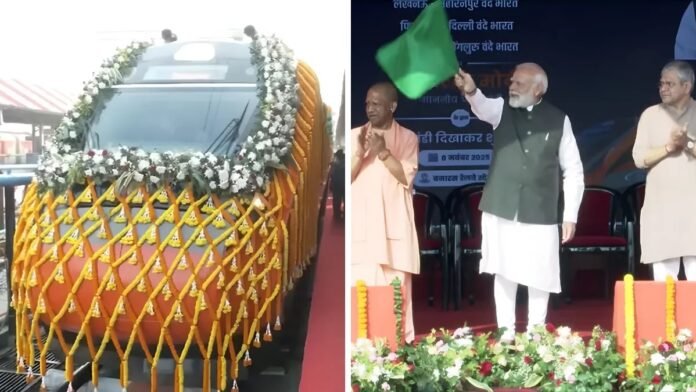 पीएम मोदी ने 4 नई वंदे भारत ट्रेनों को दिखाई हरी झंडी