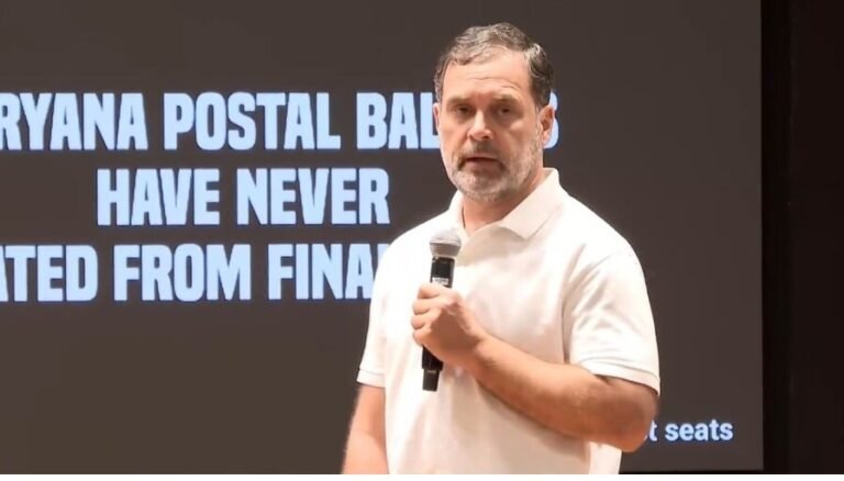 हरियाणा में 25 लाख वोट चोरी: राहुल गांधी