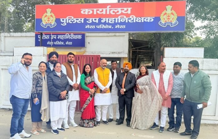 A delegation of RLD leaders met with the DIG to demand security for RLD leader and businessman Kanwaljeet