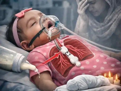 baby died after choking on milk