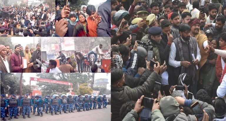 Meerut News: सोनू कश्यप हत्याकांड को लेकर मेरठ कमिश्नरी पर प्रदर्शन, जुटी भारी भीड़, भारी पुलिस बल तैनात