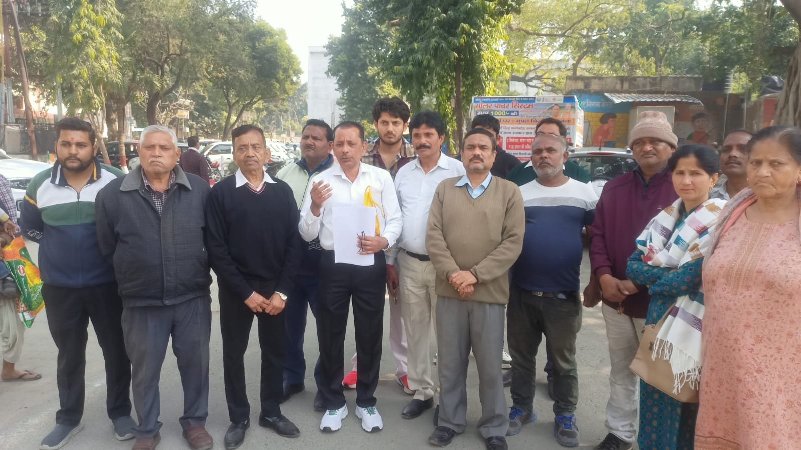 Bharatiya Jan Sadharan Party workers protest